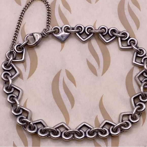 James Avery Heart Link Charm Bracelet